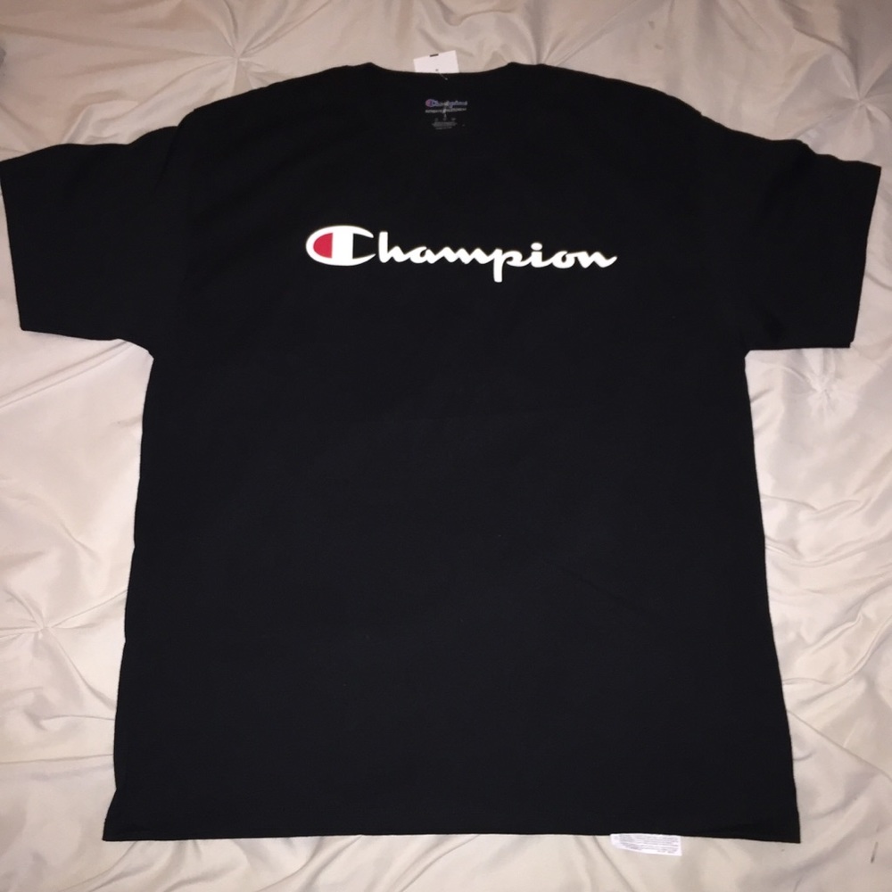 Black champion tee